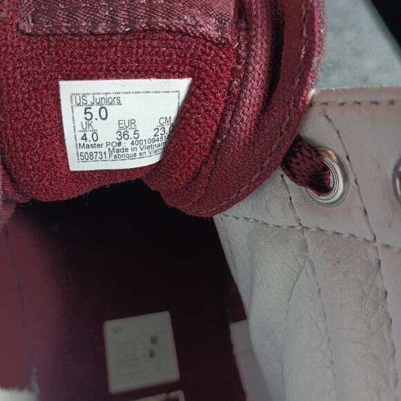 Vans Sk8 Hi Women Size 5 Floral Burgundy Lace Up Sneakers Cottage - Picture 8 of 9